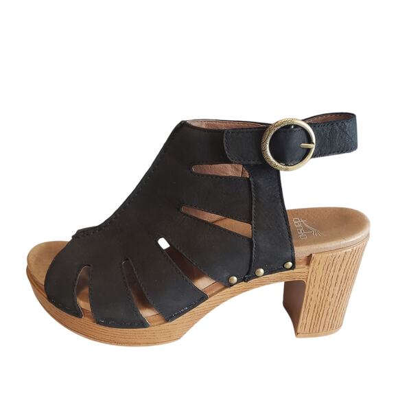 Dansko Black and Brown Women Sandals - Picture 5 of 15